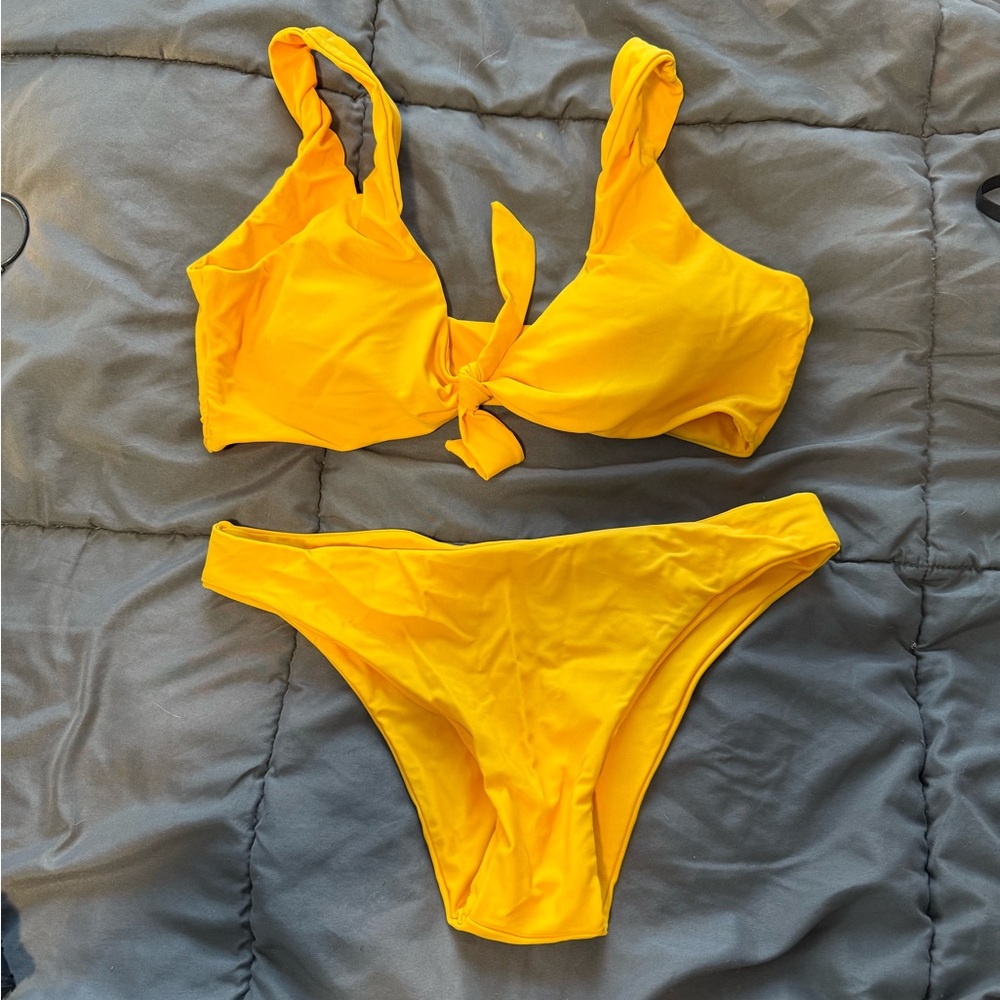 Bright Yellow Bikini Set